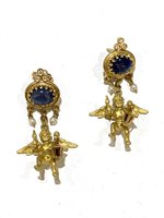 Orecchini Donna Angeli in Oro giallo Zaffiro PUTTI Z CT 6.20 D CT Sommer 0.09